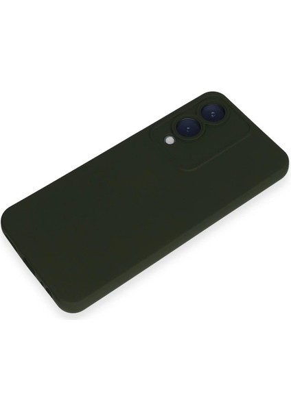 Newface Vivo Y17S Kılıf Nano Içi Kadife Silikon - Koyu Yeşil fırsatları