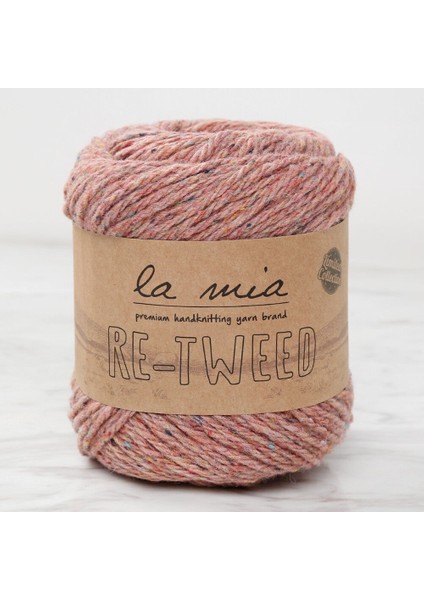 la mia re-tweed gül kurusu melanj el örgü ıpi - l1