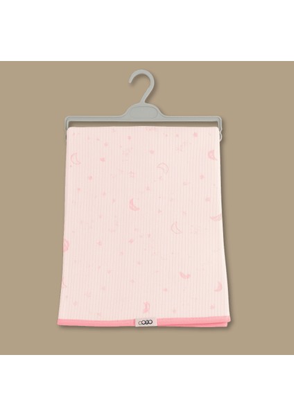 Isme Özel Nakışlı Gökyüzü Temalı Pembe Bebek Battaniyesi modelleri