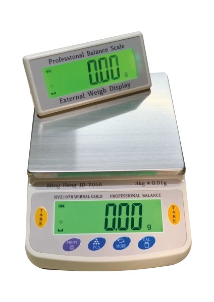 Dijital Göstergeli Çift Ekran Hassas Terazi NVZ-1978 (3 Kg-0.01)