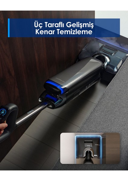 Floor One S9 Artist Steam Kablosuz Buharlı Akıllı Islak Kuru Süpürge, Zemin Temizleyici Paspas, 140°C Yüksek Isılı Hypersteam Buhar Teknolojisi, 22KPA Güçlü Emiş, iloop Akıllı Emiş fırsatları