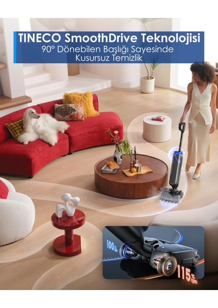 Floor One S9 Artist Steam Kablosuz Buharlı Akıllı Islak Kuru Süpürge, Zemin Temizleyici Paspas, 140°C Yüksek Isılı Hypersteam Buhar Teknolojisi, 22KPA Güçlü Emiş, iloop Akıllı Emiş indirimleri