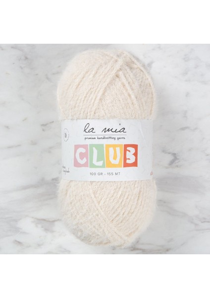 la mia club krem el örgü ıpi - 603
