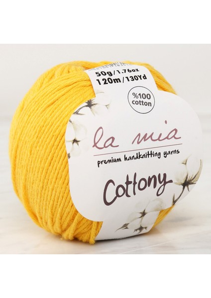 la mia cottony hardal sarı bebek el örgü ıpi - p18-l018 - 33559