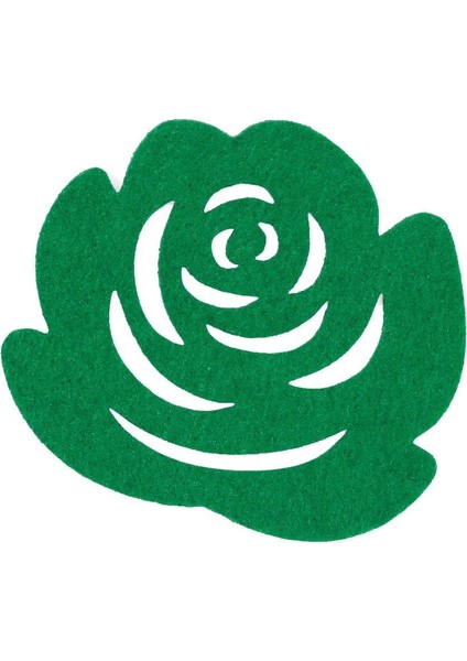 la mia 10 lu fıstık yeşili gül bardak altlığı - m5