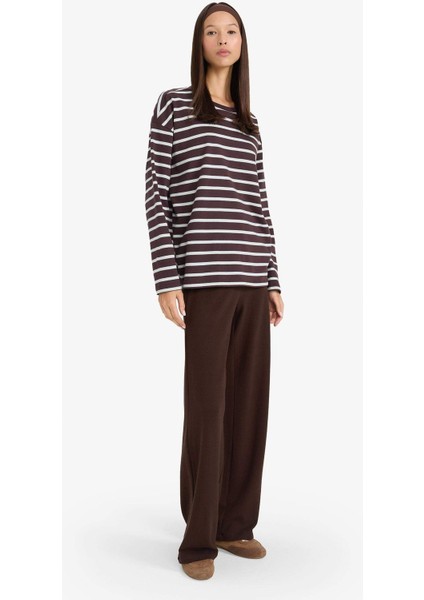 Loose Fit Bisiklet Yaka Sweatshirt F7758AX25AU modelleri