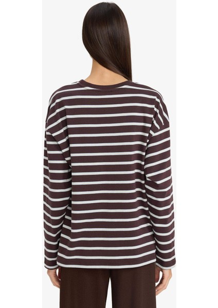 Loose Fit Bisiklet Yaka Sweatshirt F7758AX25AU fırsatları