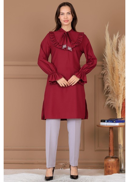 Asil Tesettür Tunik Bordo fiyatları