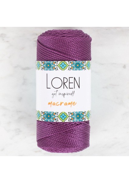 loren macrame mor el örgü ıpi - rm 0160 - 34347