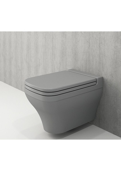 Scala Asma Klozet Mat Gri Kapak Hariç 1080-006-0128