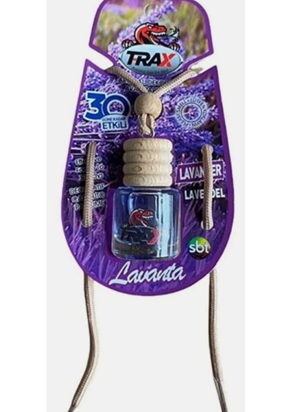 trax Lavanta Kokulu Ayna Asmalı Ferah Oto Parfümü Uzun Süre Kalıcı Etkin Koku 8ml