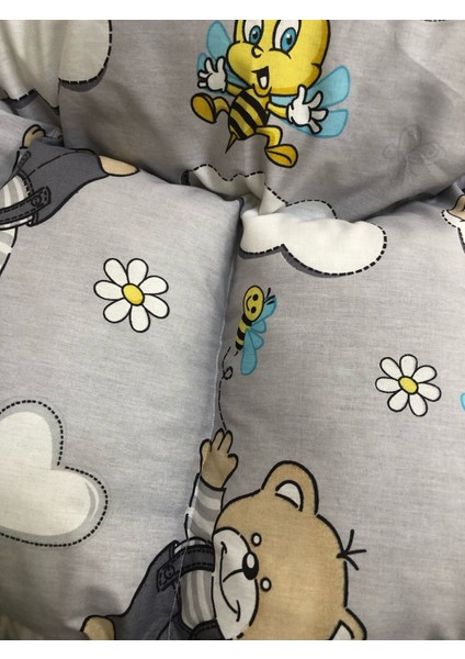 gri-ayıcık desenli bebek yatağı , oyun minderi indirimleri