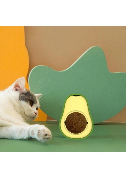 Avokado Dönen Kedi Nanesi Cat Oyun Topu Doğal Kedi Oyuncağı fırsatları