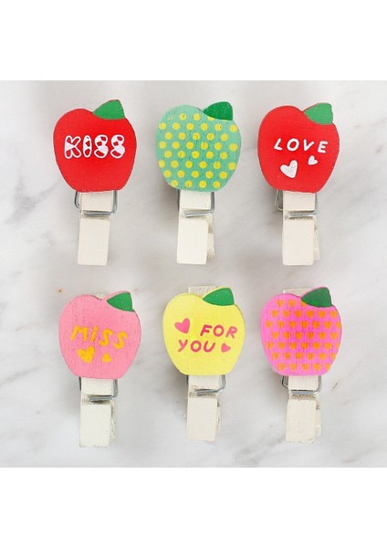 loren dekoratif elma desenli mandal 6'lı fiyatları