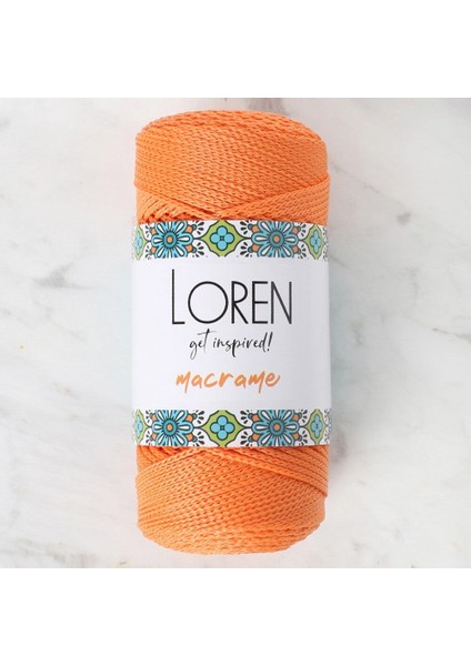 loren macrame turuncu el örgü ıpi - rm 0125 - 34335