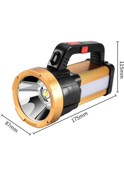 6 Mod Şarjlı El Feneri Projektör Tipi WT-615