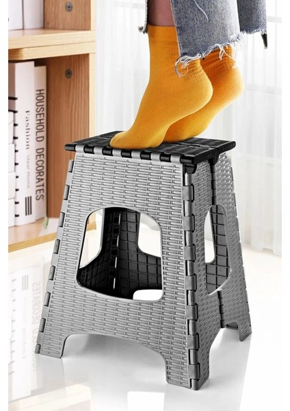 28 cm Dayanıklı Katlanabilir Tabure - Kamp Piknik Metrobüs Otobüs Balıkçı Tabure