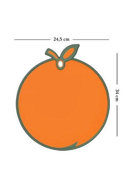 Portakal Figürlü Kaydırmaz Kesme Tahtası Doğrama Panosu modelleri