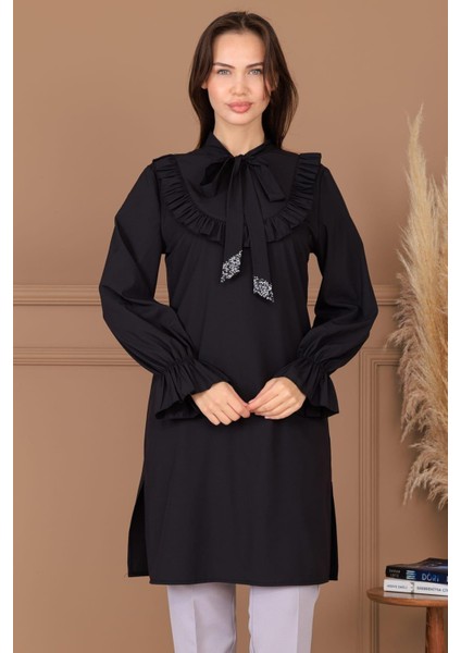 Asil Tesettür Tunik Siyah