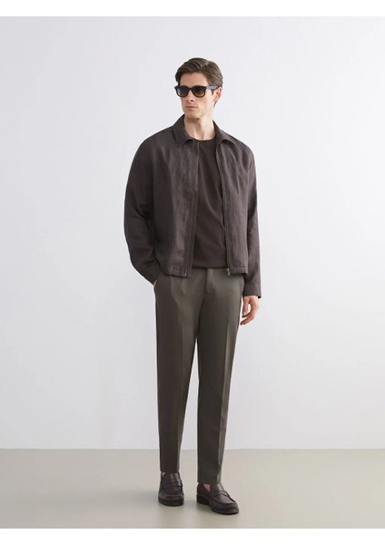 Southblue Kahverengi Standart Kalıp Gömlek Yaka Erkek Mont modelleri