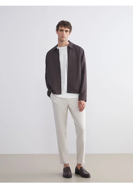 Southblue Kahverengi Standart Kalıp Gömlek Yaka Erkek Mont fırsatları