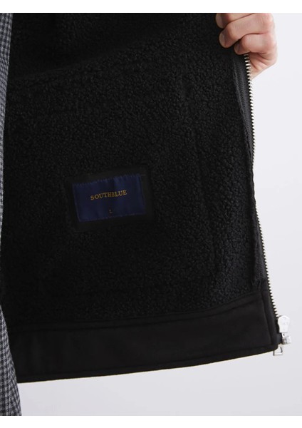 Southblue Siyah Standart Kalıp Kürk Yaka Süet Erkek Mont fırsatları