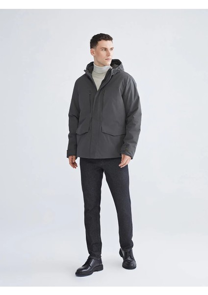 Lcwaıkıkı Classic Haki Standart Kalıp Kapüşonlu Erkek Mont modelleri