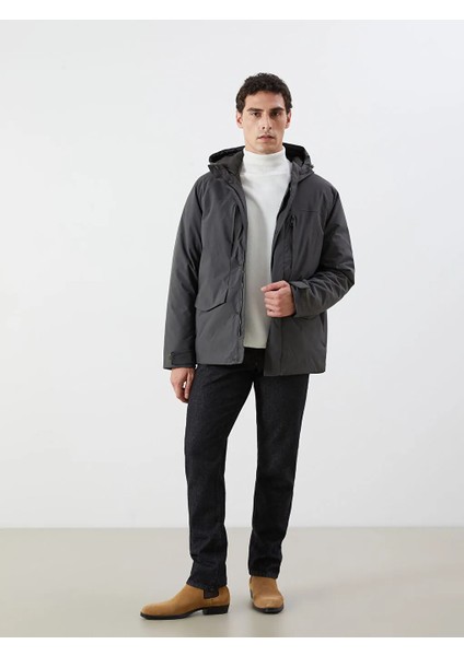 Lcwaıkıkı Classic Haki Standart Kalıp Kapüşonlu Erkek Mont fırsatları