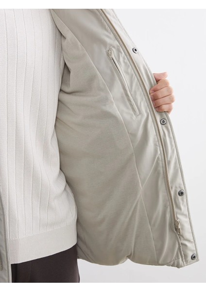 Southblue Bej Rahat Kalıp Kapüşonlu Erkek Şişme Mont fırsatları