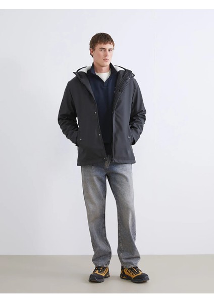 Xsıde Siyah Kapüşonlu Içi Kürklü Erkek Mont fiyatları