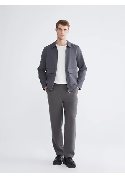 Lcw Vision Antrasit Standart Kalıp Gömlek Yaka Erkek Mont fiyatları