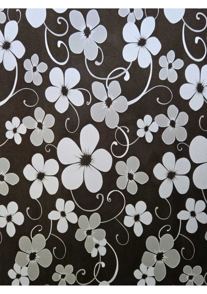 Statik Cam Filmi Siyah Çiçekli Folyo – Duşa Kabin, Pencere ve Ofis Dekorasyon Kaplaması modelleri