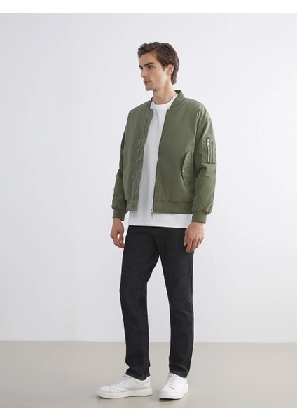 Lcw Eco Haki Rahat Kalıp Kolej Yaka Erkek Bomber Mont fiyatları