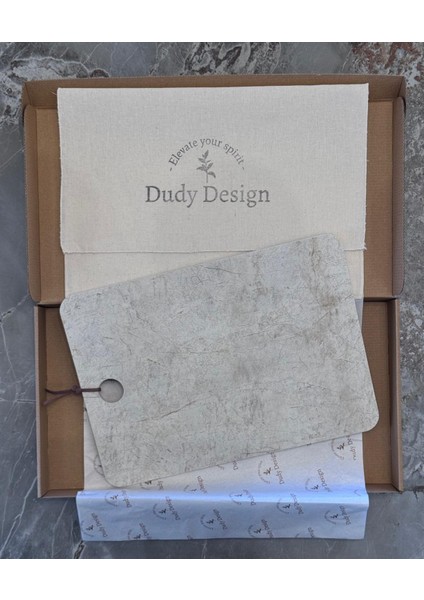 Dudy Design Olimpo Porselen Kesme Tahtası & Sunum Tabağı | Çizilmez Yanmaz Antibakteriyel Mutfak Tahtası | Nsf Belgeli