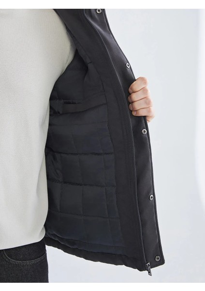 Lcwaıkıkı Classic Gri Standart Kalıp Dik Yaka Süet Erkek Mont fırsatları