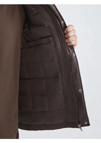 Lcwaıkıkı Classic Kahverengi Standart Kalıp Dik Yaka Süet Erkek Mont fırsatları