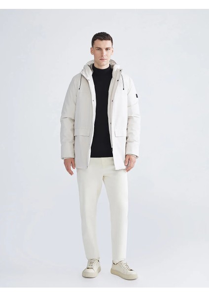 Lcwaıkıkı Classic Bej Standart Kalıp Kapüşonlu Erkek Mont fiyatları