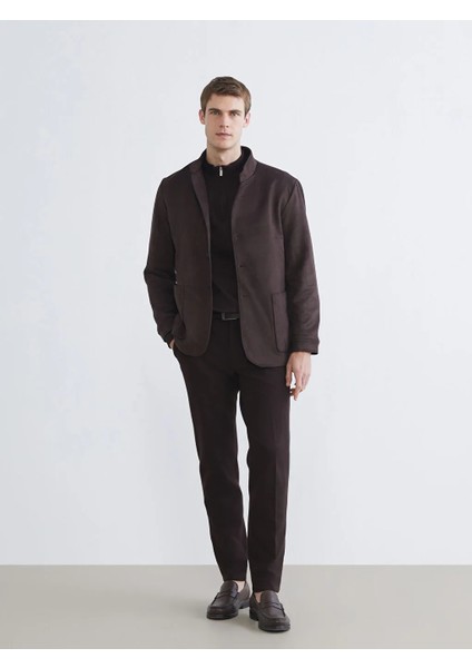 Southblue Kahverengi Standart Kalıp Dik Yaka Süet Erkek Mont fiyatları