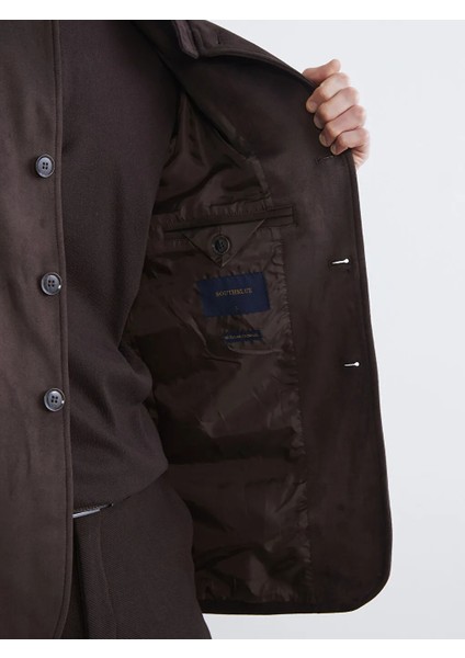 Southblue Kahverengi Standart Kalıp Dik Yaka Süet Erkek Mont fırsatları