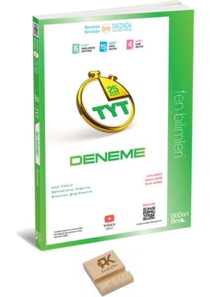 345 Tyt 2026 Fen Bilimleri Denemesi + Telefon Standı