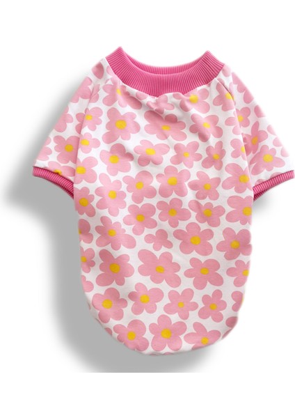Pembe Çiçekli Köpek T-Shirt fiyatları
