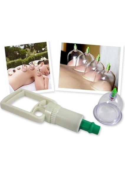 6 Parça Vakumlu Kuppa Çekme Seti + Hacamat Pompası 4 Parmak ile Masaj Keyfi - 2li Set T0B8M3 fiyatları