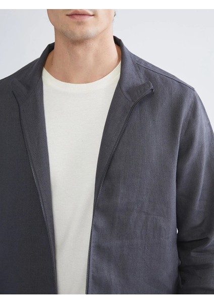 Southblue Antrasit Dik Yaka Uzun Kollu Erkek Mont modelleri