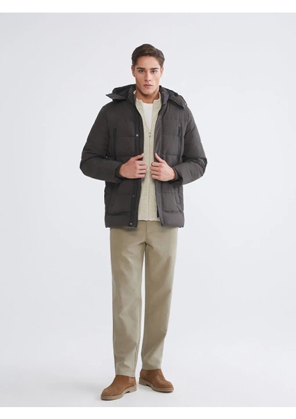Lcwaıkıkı Classic Haki Standart Kalıp Kapüşonlu Erkek Mont fiyatları