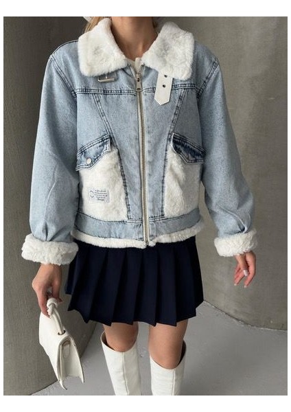 Içi Kürklü Kot Ceket