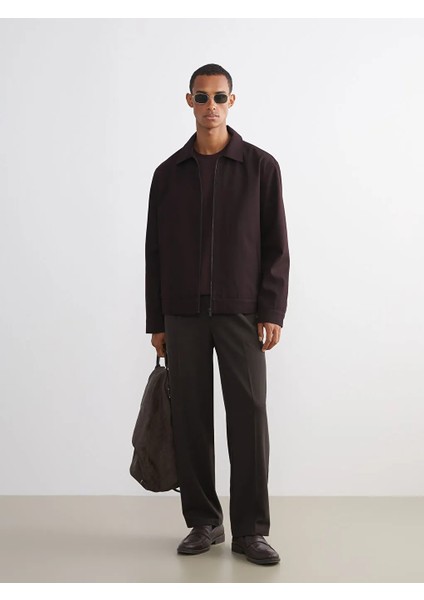 Lcw Vision Mürdüm Standart Kalıp Gömlek Yaka Erkek Mont fiyatları