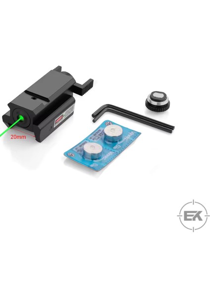 Erolav Taktik Yeşil Lazer Nişangahı - Polimer ve Yerli Tabancalarla Uyumlu