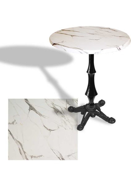 Çipa 1012 Döküm Ayak Yuvarlak Masa Çap 60CM - (Werzalit, Wermodin ve Allzalit Tabla) - Afyon Mermer