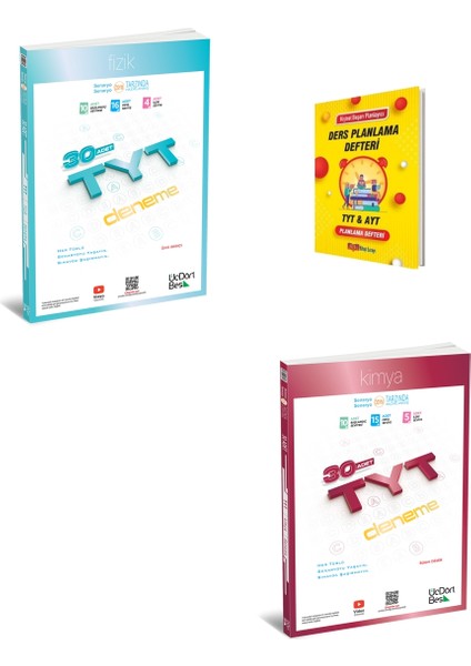 345 Tyt 2026 Fizik ve Kimya Denemeleri + Planlama Defteri