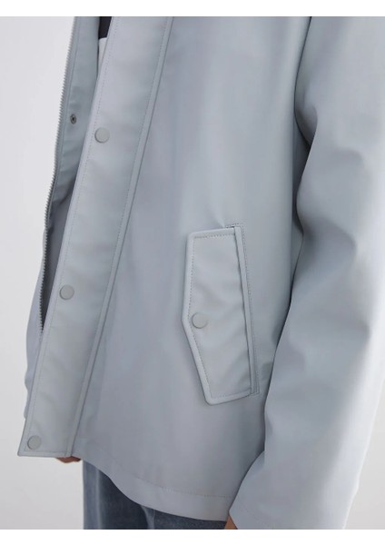 Xsıde Gri Kapüşonlu Içi Kürklü Erkek Mont modelleri